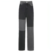 DenimDare™ Stitching High-rise Straight-leg Jeans Women