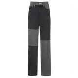 DenimDare™ Stitching High-rise Straight-leg Jeans Women