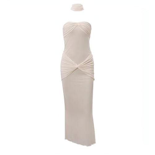 Vestido Sirena de Lentejuelas Escote Cruzado