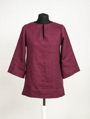 Asphalt Grey linen oversize top