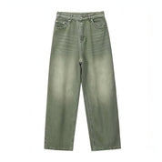 UrbanEase™ Olive men 's retro vintage jeans