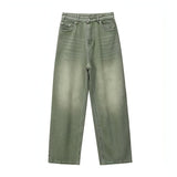 UrbanEase™ Olive men 's retro vintage jeans