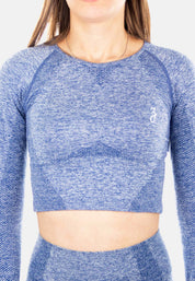 Crop Sleeve Dynamic - blue - Damen
