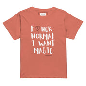 Women's t-shirt F*CK NORMAL I WANT MAGIC Women’s high-waisted t-shirt