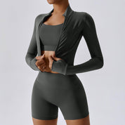 A1. Outdoor Sports Skinny Yoga Clothes Suit Nude Feel Women (Leggings)