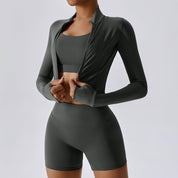 A1. Outdoor Sports Skinny Yoga Clothes Suit Nude Feel Women (Leggings)